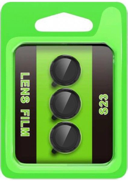 Samsung Galaxy S23 Raze Metal Kamera Lens - Siyah