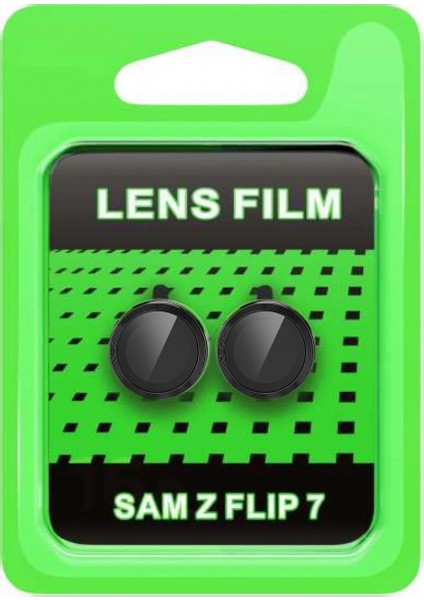Samsung Galaxy Z Flip 7 Raze Metal Kamera Lens - Siyah