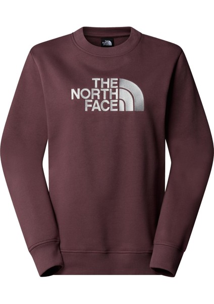 TNF0A89EFFAI1 The North Face W Drew Peak Crew Kadın Sweatshirt Bordo