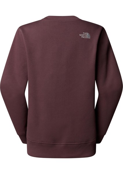 TNF0A89EFFAI1 The North Face W Drew Peak Crew Kadın Sweatshirt Bordo fiyatları