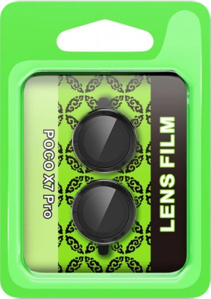 Xiaomi Poco X7 Pro Raze Metal Kamera Lens - Siyah