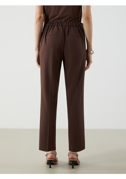 Yeni Sezon Beli Lastikli Standart Fit Kadın Pantolon fırsatları