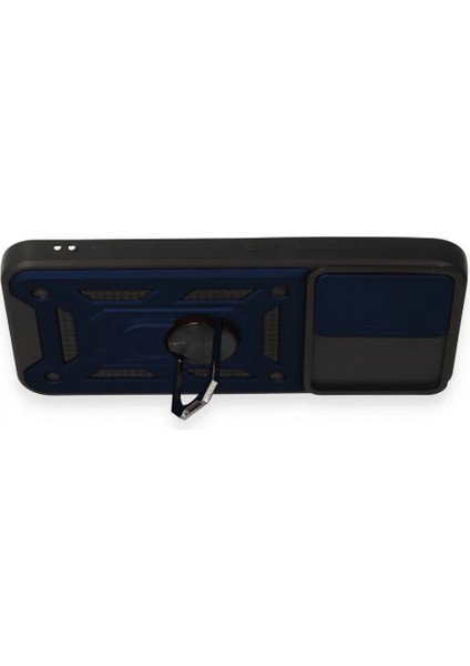 Samsung Galaxy A34 5G Kılıf Pars Lens Yüzüklü Silikon - Lacivert modelleri