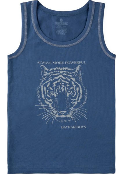 Erkek Çocuk Aslan Baskılı Atlet 3'lü Paket 2106 Gri fırsatları