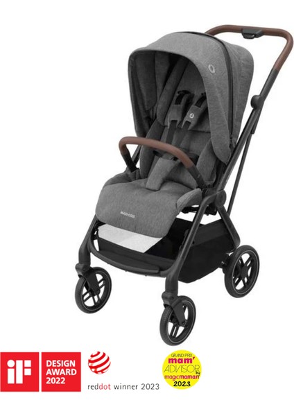 MaxiCosi Leona2 Çift Yönlü Uzatılabilir Sırt Desteği Tam Yatabilir Bebek Arabası Select Grey