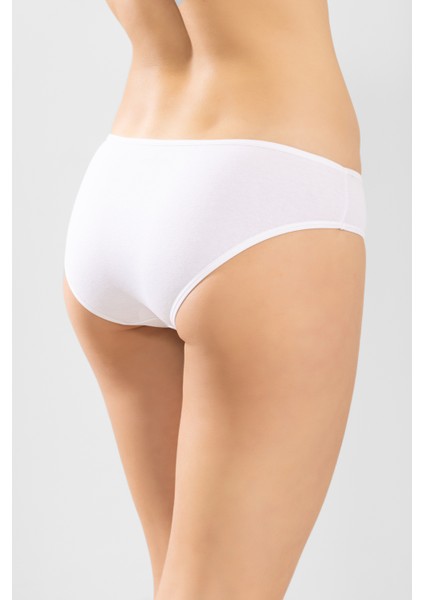 Kadın Zikzak Işlemeli Külot 3'lü Set 8046 Beyaz fırsatları