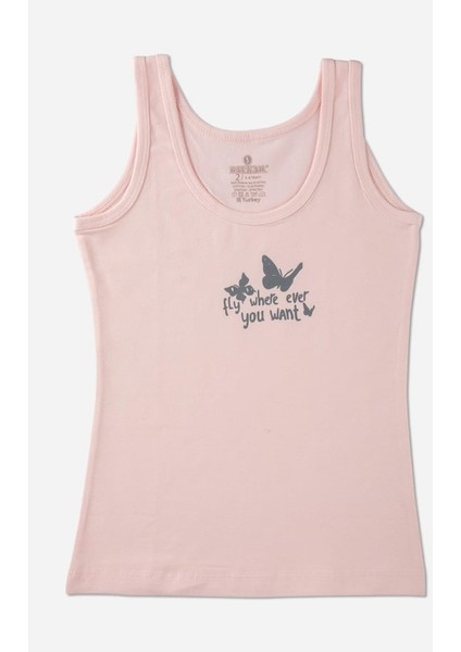 Kız Çocuk Kalın Askılı Atlet 3'lü Paket 4418 modelleri