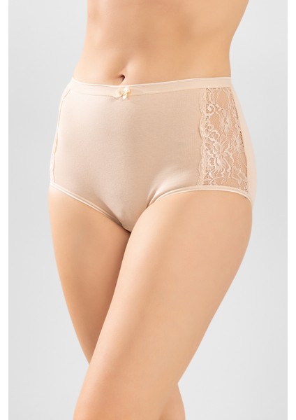Kadın Yanları Dantel Bato Külot 3'lü Set 8872 Ten Rengi modelleri