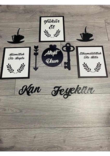 Mutfak Duvar Süsü MDF Malzeme Renkli Çift Taraflı Bantlı Dekorasyon