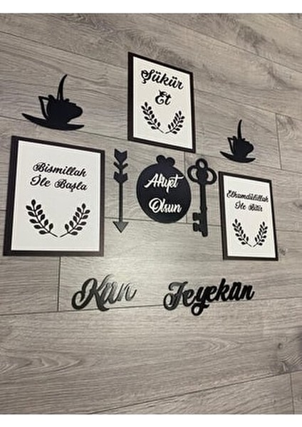 Mutfak Duvar Süsü MDF Malzeme Renkli Çift Taraflı Bantlı Dekorasyon