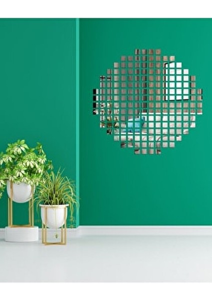 Gümüş Mozaik Duvar Dekoru 200 Adet Kendiliğinden Yapışkanlı 3x3 cm indirimleri