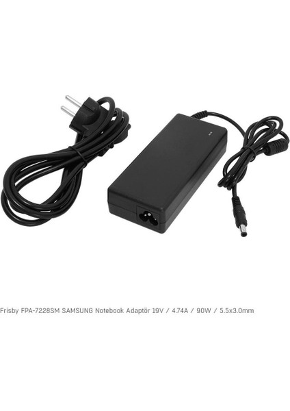 FPA-7228SM Notebook Adaptör (Samsung) 19V 4.74A (Uç Boyutu : 5.5 x 3.0mm) fiyatları