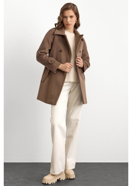 Reglan Kol Kruvaze Kısa Kaban VİZON 3150 fırsatları