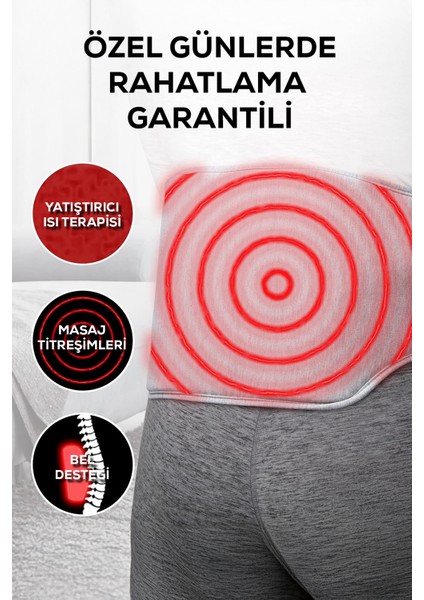 Titreşimli ve Isıtmalı Şişme Bel Destek, Rahatlatıcı Masaj Aleti fiyatları