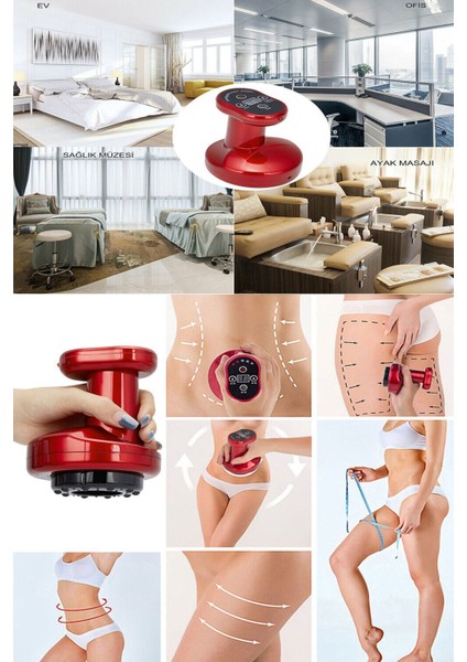 Elektrikli Vakumlu Hacamat Kupa Seti, Masaj ve Rahatlatıcı Kullanım