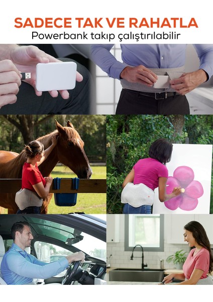 Titreşimli ve Isıtmalı Şişme Bel Destek, Rahatlatıcı Masaj Aleti