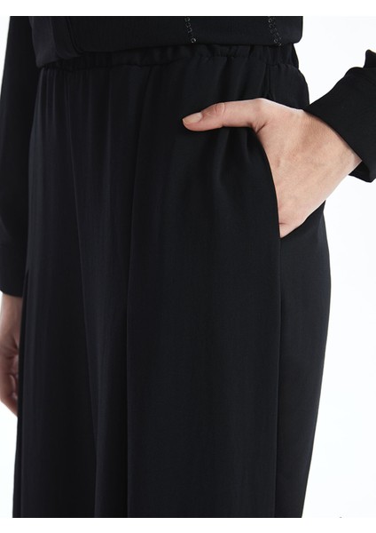 Yeni Sezon Beli Lastikli Loose Fit Kadın Pantolon fırsatları