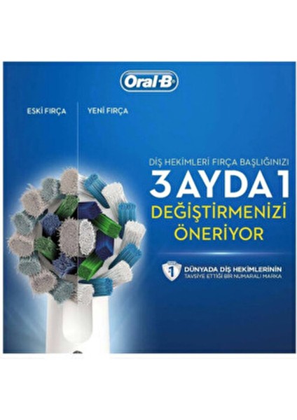 Pro Clean Elektrikli Diş Fırçası Dairesel Temizlik Modu 10 Adet Sert Plastik Seyahat Kabı ile