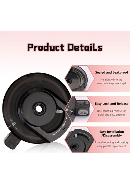 Ninja NC500 / NC501 / NC500C / NC501C / NC501H / NC501HBL Dondurma Makinesi Yedek Parçaları Için Dış Kase Kapağı (Yurt Dışından) fırsatları