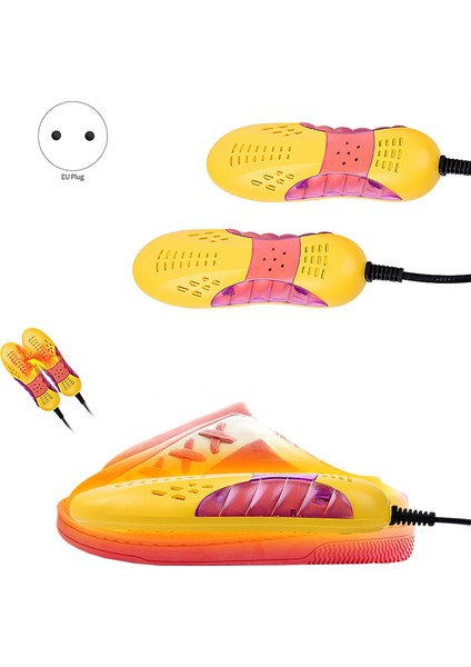 Yarış Arabası Şeklinde Ayakkabı Kurutucu Ayak Koruyucu Bot Koku Giderici Nem Alma Cihazı Mor Işık Isıtıcı 18W (A) Ab Fişi (Yurt Dışından) modelleri