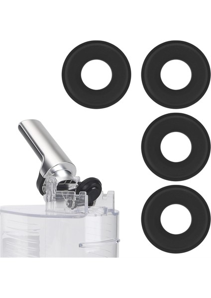 Ninja Slushi FS301/FS301C Dondurulmuş Içecek Makinesi Için 4 Adet Silikon Yedek Tıpa, Sızdırmaz Musluk Tıkacı (Yurt Dışından)