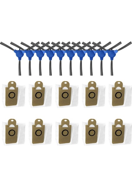 Miwhole M9 Mini Robot Süpürge Için Döner Yan Fırça Toz Torbası Yedek Parça Aksesuarları (Yurt Dışından)