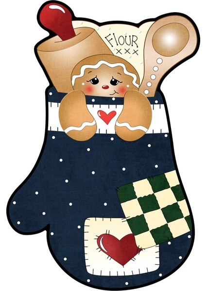 Tatlı Bir Dokunuş Fırın Eldiveni Formunda Neşe - Kaymaz Taban Mutfak Halısı fırsatları