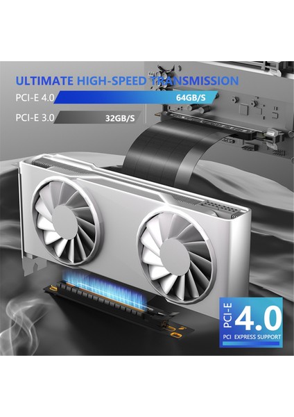 Pcıe 4.0 Uzatma Kablosu Pcıe 4.0 X16 Uzatma Yükseltici Kablosu Grafik Kartı Için Yüksek Koruma Özelliğine Sahip Verimli (Yurt Dışından) fiyatları