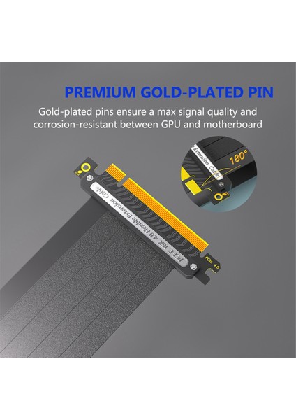 Pcıe 4.0 Uzatma Kablosu Pcıe 4.0 X16 Uzatma Yükseltici Kablosu Grafik Kartı Için Yüksek Koruma Özelliğine Sahip Verimli (Yurt Dışından) fırsatları