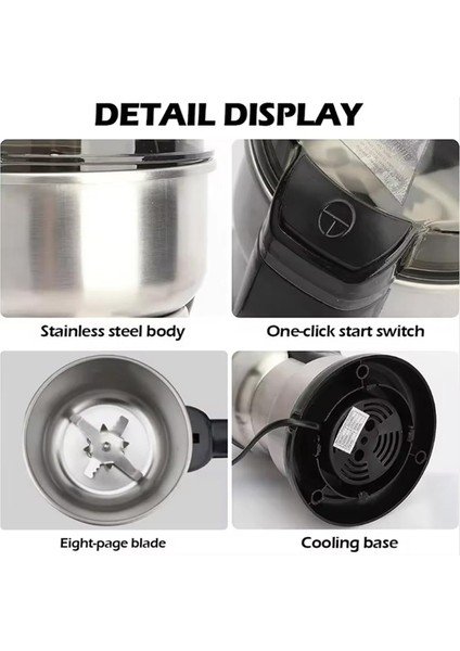 Elektrikli Kahve Öğütücü, Tahıl Değirmenleri, Baharat Öğütücü, Elektrikli Ev Tipi Küçük Toz Öğütme Makinesi, Baharat Öğütücü, Ab Fişi (Yurt Dışından) modelleri