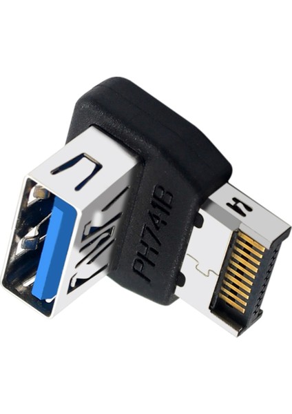 USB C Başlık Adaptörü Type-E - USB 3.1 90 Derece Direksiyon Dönüştürücü Bilgisayar Anakart Dahili Konnektörü PH741B (Yurt Dışından) fırsatları