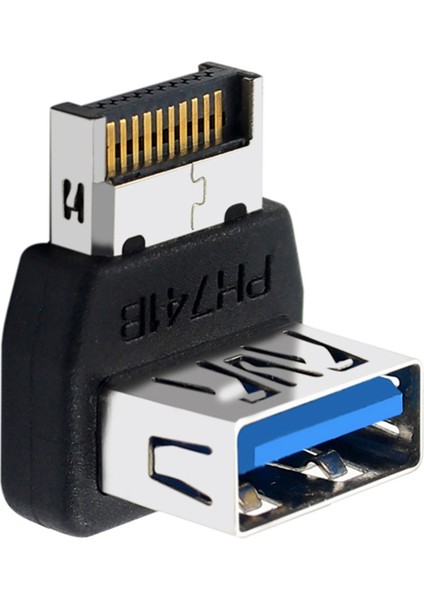 USB C Başlık Adaptörü Type-E - USB 3.1 90 Derece Direksiyon Dönüştürücü Bilgisayar Anakart Dahili Konnektörü PH741B (Yurt Dışından) indirimleri