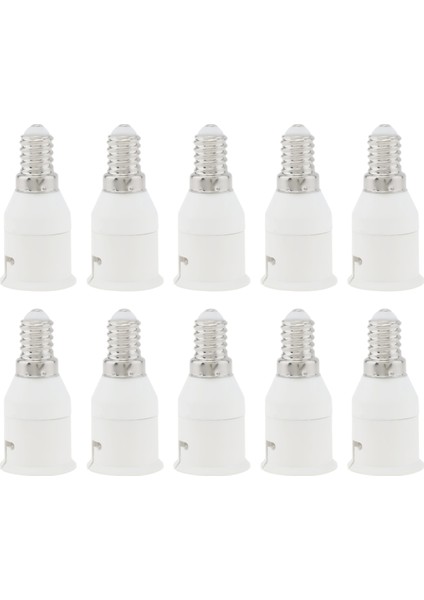 10 Adet E14 - B22 Lamba Tutucu Adaptörü Küçük Vida - Süngü Kapaklı Ampul Duyu Dönüştürücü Yaşlanma Testi Lamba Tutucu (Yurt Dışından)
