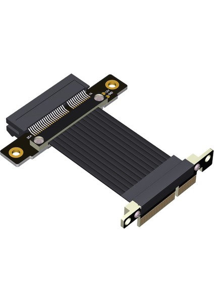 Pcı-E X4 - X4 Uzatma Kablosu Pcı Express Yükseltici Genişletici Dönüştürücü Adaptör Destek Ağ Kartı SSD USB Kartı 10CM (Yurt Dışından)
