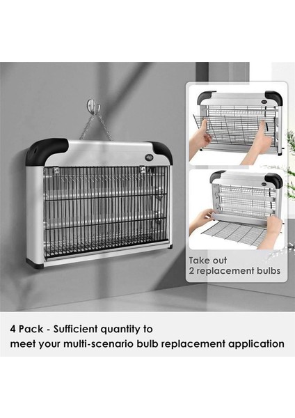 20W Iç Mekan Böcek Öldürücü Için 4'lü Paket Böcek Öldürücü Yedek Ampuller 10W, Aspectek, Liba Için Bl T8 F10W 13 Inç Işık Tüpü (Yurt Dışından) indirimleri