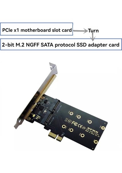 Pcı-E - M2 Adaptörü Pcı Express X1 2 Port B Anahtarı M.2 Ngff Sata SSD Adaptörü Pcıe M2 Adaptörü Genişletme Kartı Yükseltici Kartı (Yurt Dışından) fiyatları