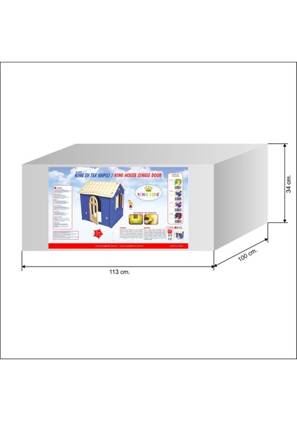 King Ev Tek Kapılı Mavi fırsatları