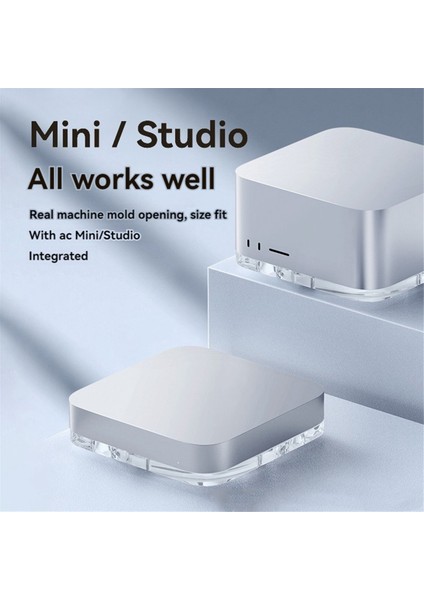 Mac Mini ve Mac Studio Için Masaüstü Toz Geçirmez Stand Şeffaf Akrilik Tutucu Soğutma Isı Dağıtıcı Montaj Aksesuarları (Yurt Dışından) indirimleri