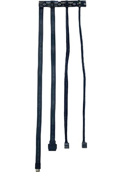 USB 3.0 Ön Panel Hub Io Paneli 2 Portlu Usb3.0+2 Portlu Usb2.0+1 Portlu Type-C 20G+LED Anahtarı Pc Kasası Masaüstü Siyah (Yurt Dışından) modelleri