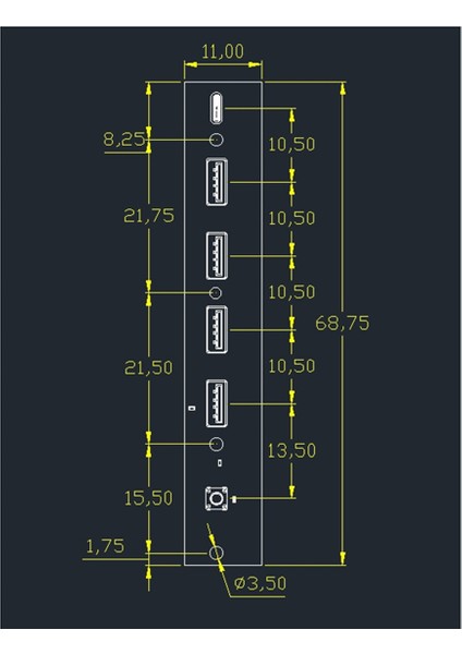 USB 3.0 Ön Panel Hub Io Paneli 2 Portlu Usb3.0+2 Portlu Usb2.0+1 Portlu Type-C 20G+LED Anahtarı Pc Kasası Masaüstü Siyah (Yurt Dışından) fırsatları