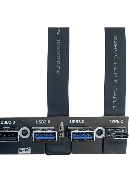 USB 3.0 Ön Panel Hub Io Paneli 2 Portlu Usb3.0+2 Portlu Usb2.0+1 Portlu Type-C 20G+LED Anahtarı Pc Kasası Masaüstü Siyah (Yurt Dışından) indirimleri