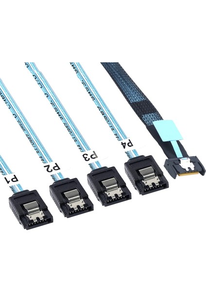 Slimsas 8654 Mcıo 4ı 38PIN - 4x Sata Kablosu Pcıe5.0 Pcı-E Sunucu Veri Bağlantı Uzatma Kablosu Yüksek Hızlı 1m (Yurt Dışından) modelleri
