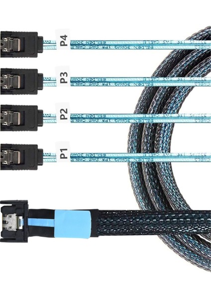 Slimsas 8654 Mcıo 4ı 38PIN - 4x Sata Kablosu Pcıe5.0 Pcı-E Sunucu Veri Bağlantı Uzatma Kablosu Yüksek Hızlı 1m (Yurt Dışından) fırsatları