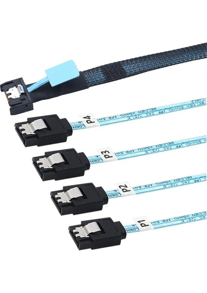Slimsas 8654 Mcıo 4ı 38PIN - 4x Sata Kablosu Pcıe5.0 Pcı-E Sunucu Veri Bağlantı Uzatma Kablosu Yüksek Hızlı 1m (Yurt Dışından) indirimleri
