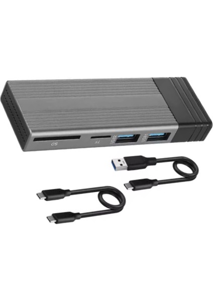 M2 Nvme Ngff SSD Muhafaza Kutusu 10GBPS USB C Hub Tip C 3.1 - Sd Tf Usb2.0 Ayırıcı Yuvası Masaüstü Dizüstü Bilgisayar Için USB Hub (Yurt Dışından) fiyatları