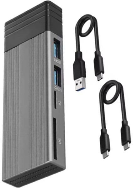 M2 Nvme Ngff SSD Muhafaza Kutusu 10GBPS USB C Hub Tip C 3.1 - Sd Tf Usb2.0 Ayırıcı Yuvası Masaüstü Dizüstü Bilgisayar Için USB Hub (Yurt Dışından) fırsatları