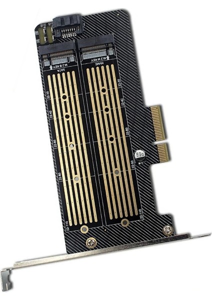 Mkey Bkey ile Çift Protokollü M.2 Nvme ve Ngff Ssd'den Pcı Express M.2 Adaptör Kartı (Yurt Dışından) fiyatları