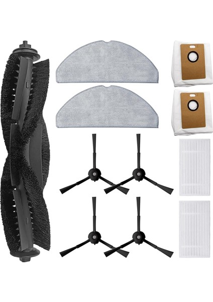 Tapo RV30 Max Plus / RV20 Max Plus Elektrikli Süpürge Parçaları Için 11 Adet Ana Yan Fırça Filtreleri Paspas Bezi Toz Torbaları (Yurt Dışından)