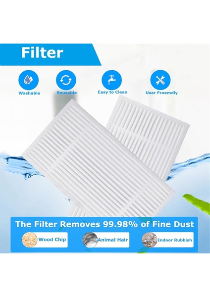 Tapo RV30 Max Plus / RV20 Max Plus Elektrikli Süpürge Parçaları Için 11 Adet Ana Yan Fırça Filtreleri Paspas Bezi Toz Torbaları (Yurt Dışından) fırsatları