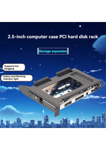 Pcı Yuvası Mobil Raf Desteği 2,5 Inç Sata HDD SSD Pc Genişletme Yuvası Sata3 6 Gbps Konnektör Hotswap (Yurt Dışından) fiyatları